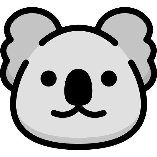 Icône d'un koala souriant
